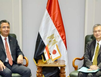 وزير التموين يستقبل سفير اليابان لبحث مجالات وسبل التعاون المشتركة