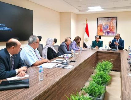  نائبا وزير الإسكان ومحافظ جنوب سيناء يناقشان خطة إعادة تأهيل ورفع كفاءة محطة معالجة الصرف الصحي بمدينة دهب