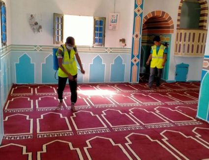 بالصور: الأوقاف تواصل حملتها الموسعة لنظافة وتعقيم المساجد خلال شهر رمضان على مستوى الجمهورية