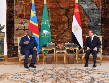  الرئيس السيسي يعرب عن تقدير مصر لجهود الرئيس الكونغولي والثقة في قدرته للتعامل مع ملف سد النهضة
