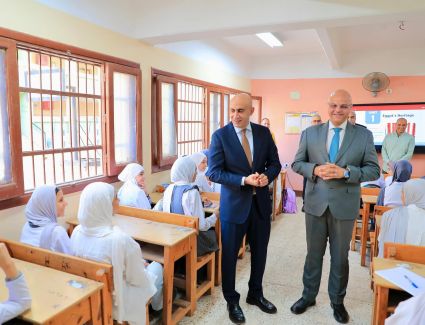 وزير التربية والتعليم ومحافظ القليوبية يتابعان سير العملية التعليمية فى عدد من مدارس محافظة القليوبية