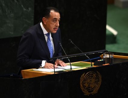 رئيس الوزراء يلقي كلمة مصر في المؤتمر الدولي رفيع المستوى حول "التسوية السلمية للقضية الفلسطينية وحل الدولتين" بمبنى الأمم المتحدة فى نيويورك