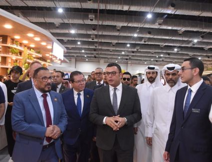 جولة موسعة لوزير الإسكان ورئيس جمعية المطورين العقاريين  داخل أجنحة معرض سيتي سكيب مصر 2025 