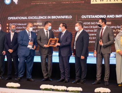 شركة رشيد للبترول تفوز بالمركز الأول لجائزة "التميز التشغيلي"Operational Excellence  في قطاع البترول والغاز المصري