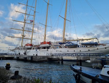 على متنها 137 سائحاً.. ميناء بورسعيد السياحي يستقبل «star clipper» إحدى أفخر «سفن المقص» في العالم 