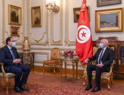 الرئيس التونسي يستقبل "مدبولي" بقصر قرطاج