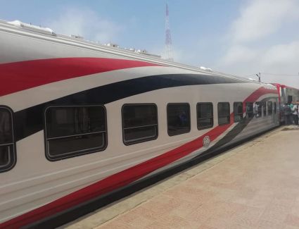 وزارة النقل : تجربة اول عربة قطار قادمة من مصنع " ترانسماش هولدنج  " 
