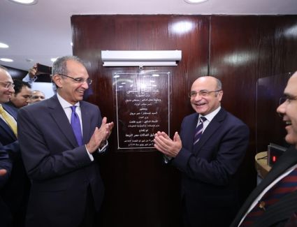 وزيرا العدل والإتصالات يشهدان إفتتاح أول فرع توثيق مسائي داخل «إتصالات مصر»