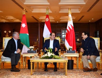 عاجل: الرئيس عبد الفتاح السيسي يعقد قمة ثلاثية مع عاهل الأردن وملك البحرين بشرم الشيخ