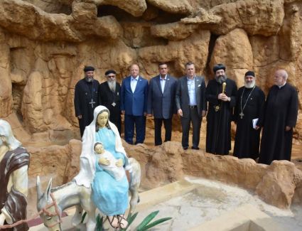 وزيرا السياحة والآثار والتنمية المحلية ومحافظ القاهرة يفتتحون منطقة شجرة مريم إحدى نقاط رحلة العائلة المقدسة
