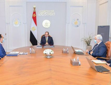 الرئيس السيسي يجتمع برئيس مجلس الوزراء ووزير التعليم العالي والبحث العلمي
