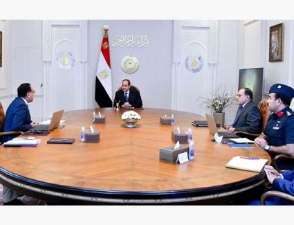 الرئيس السيسي يتابع تطورات الموقف التنفيذي للمشروع القومي للإنتاج الزراعي مستقبل مصر