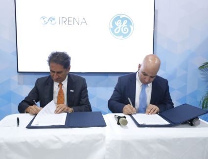 "جنرال إلكتريك" والوكالة الدولية للطاقة المتجددة "آيرينا" تبرمان اتفاقية شراكة دعماً للأجندة العالمية للتغير المناخي 