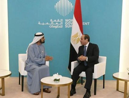 الرئيس السيسي يلتقي نائب رئيس دولة الإمارات رئيس مجلس الوزراء حاكم إمارة دبي