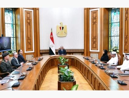 الرئيس السيسي يستقبل الرئيس التنفيذي لمجموعة موانئ أبو ظبي